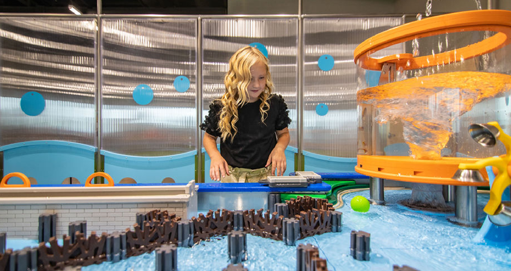 Girl Exploring the Science Center