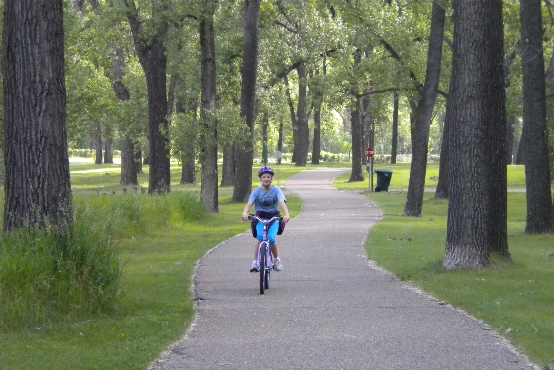 Kid on a Bike Trail