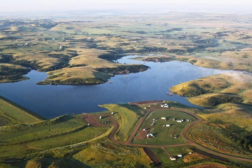 Harmon Lake from above